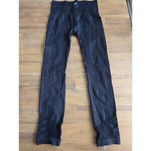 Gymshark Energy Seamless Leggings High-waisted Eyelet Detailing Black Size Small